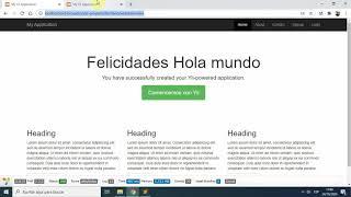 Bootstrap4 plantilla de Yii2