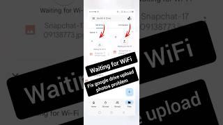 Google drive upload problem|How to fix waiting for upload|waiting for WiFi|waiting for network