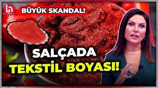 Büyük skandal! Salçadan tekstil boyası çıktı! Ece Üner korkutan detayları Halk TV'de paylaştı!