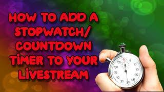 How To Add a Stopwatch to OBS studio #subscribe #obsstudio