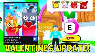 I Got INSANE VALENTINE'S PETS In PET SIMULATOR 99 VALENTINE'S UPDATE!!