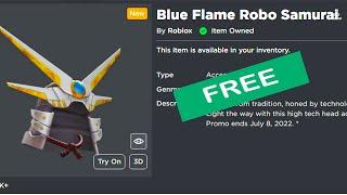 "Off Sale" How to get Blue Flame Robo Samurai for free  || Roblox Free item