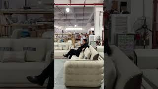 Milan Sofa in Factory ! #luxuryfurniture #luxuryhomes #luxurysofa #leathersofa #highendfurniture