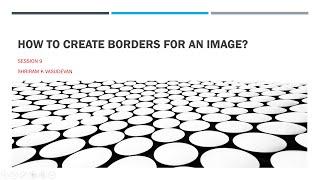 9. Image Borders with OpenCV