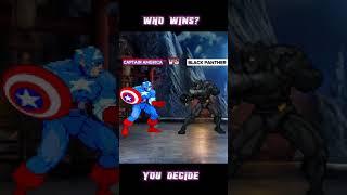 CAPTAIN AMERICA VS BLACK PANTHER #shorts #captainamerica #blackpanther #fight