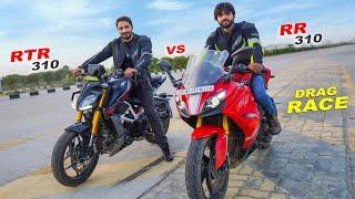 Apache RTR 310 vs Apache RR 310  : Drag Race | Long Race  | Best Fight in Bhai Bhai