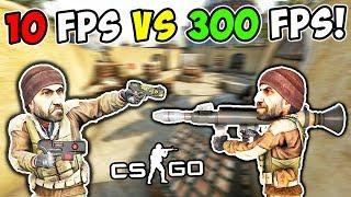 10 FPS ПРОТИВ 300 FPS В CS:GO! ВЛИЯЕТ ЛИ ФПС НА СКИЛЛ В КС ГО?! 10 ФПС VS 300 ФПС В CS:GO!