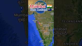 Mumbai to Auckland flight Route ️ || India  to New Zealand  ||