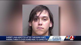 Sheriff: 19-year-old pulls out knife after being denied ride to GameStop