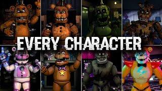 All FNAF Characters | FNAF - Security Breach | 2022 | 4K