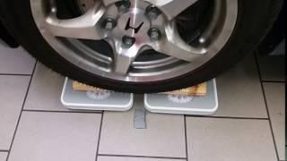 Radlastwaage (wheel load) DIY, load on front wheel