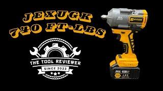 JEXUGK 1000N.m(740ft-lbs) Cordless Impact Wrench, 1/2 Inch High Torque Brushless 21V Impact Gun