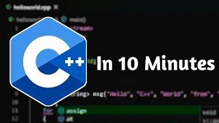 Learn C++ in 10 Minutes !! C++ Tutorial for Beginners