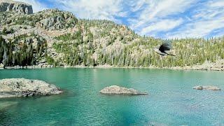 Haiyaha Lake via Nymph Lake Trail - Rocky Mountain National Park - 4 Lakes Relaxing Hike 4K