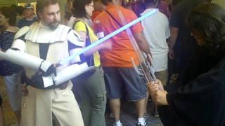 LIGHTSABER BATTLE VERY FUNNY