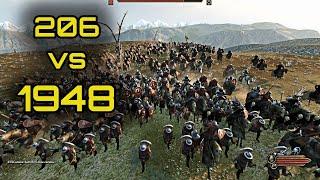 Nobody can win this battle 206vs1948 - Mount&Blade II Bannerlord