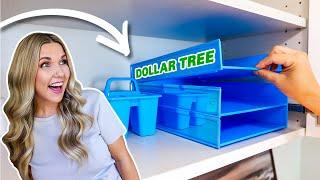 Put a dollar store tray in your cabinet (this is brillant)