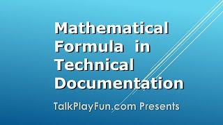 Mathematical Formula, equations, in Doxygen, HTML, Markdown, LaTeX using Visual Studio Code