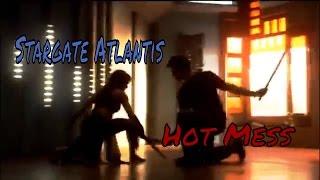 Stargate Atlantis - John and Teyla - Hot Mess