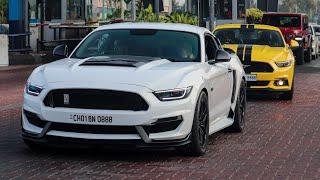 Two Ford Mustang GT's with epic mods in Chennai.! (INDIA) #shorts ECR