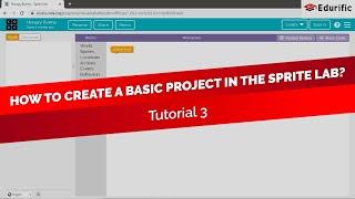 Tutorial 3 - How to create a basic Project in the Sprite Lab #Spritelab