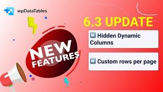 NEW UPDATE: wpDataTables 6.3 version Tables and Charts WordPress Plugin