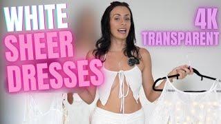 [4K] WoW try on haul 2024 new See-Through Try On Haul