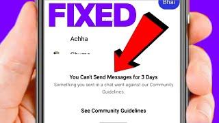  Fix Instagram You Can't Send Messages For 3 Days | You Can't Send Message For 3 Days Instagram