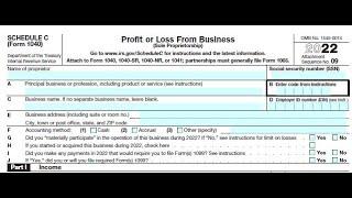 Schedule C Business Profit or Loss