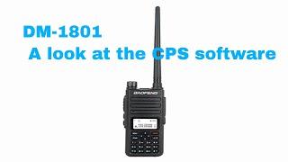 Baofeng DM-1801- A look at the programming CPS