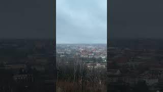 Vilnius Old Town from the Three Crosses Hill in Winter #shorts #vilnius