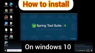 Installation STS(Spring Tool Suite) in windows 10