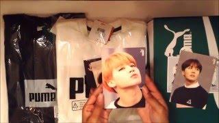 방탄소년단 BTS x PUMA Blaze Marble, BTS Promo Photocards & Apparel Unboxing