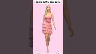 Barbie Outfits in the Sims 4 | Base Game Edition #sims4 #thesims4 #barbie #barbiedoll #shorts