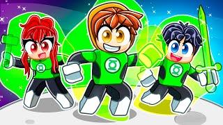 Having a GREEN LANTERN FAMILY in Roblox!