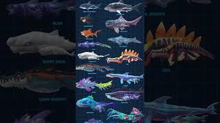 HUNGRY SHARK EVOLUTION | ALL SHARK SIZE COMPARISON [Shark Info]