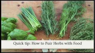 Quick tip: How to Pair Herbs with Food