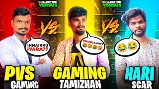 Gaming Tamizhan Prank  Hariscar Vs Pvs Gaming  Collection Versus Id Exchange prank  FreeFire