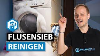 Die Waschmaschine pumpt nicht ab - Flusensieb / Fremdkörperfalle reinigen | MeinMacher