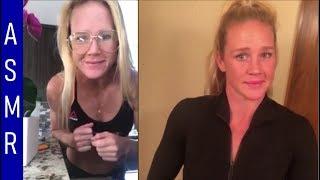 Unintentional ASMR  Holly Holm trash talking quietly and speaking softly on Instagram