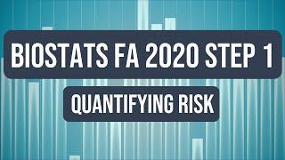 Biostatistics: Quantifying Risk | USMLE Step 1 Crash Course (FA 2020)