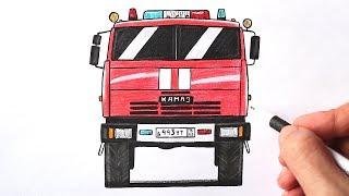 How to draw a Fire Truck