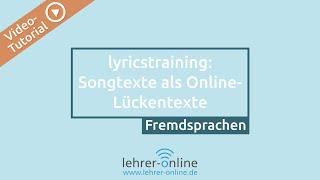 lyricstraining: Songtexte als Online-Lückentexte mit Spaßfaktor