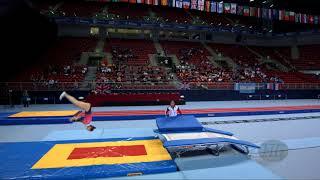 ZHIGALOVA Ekaterina (RUS) - 2017 Trampoline Worlds, Sofia (BUL) - Qualification Double Mini Routine