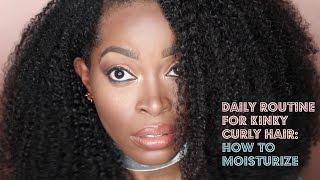 How to Maintain and Moisturize Kinky Curly Natural Textured Hair: Hergivenhair Coily U Part Wig