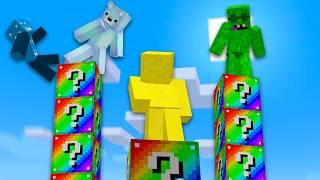 Ultimate Lucky Block Pillars in Minecraft