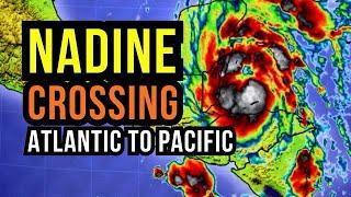 Tropical Storm Nadine will Cross Over....