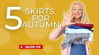 5 skirts to make for Autumn / Winter 2024 | sewing vlog