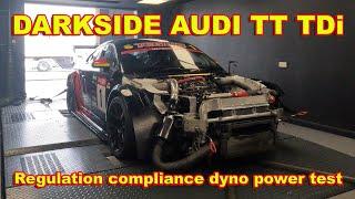 Darkside Motorsport Audi TT TDi dyno testing power to weight