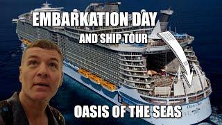 EMBARKATION DAY and SHIP TOUR on Royal Caribbean's OASIS OF THE SEAS.  This ship newly remodeled has